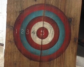 Rustic Dartboard Cabinet, Jr.