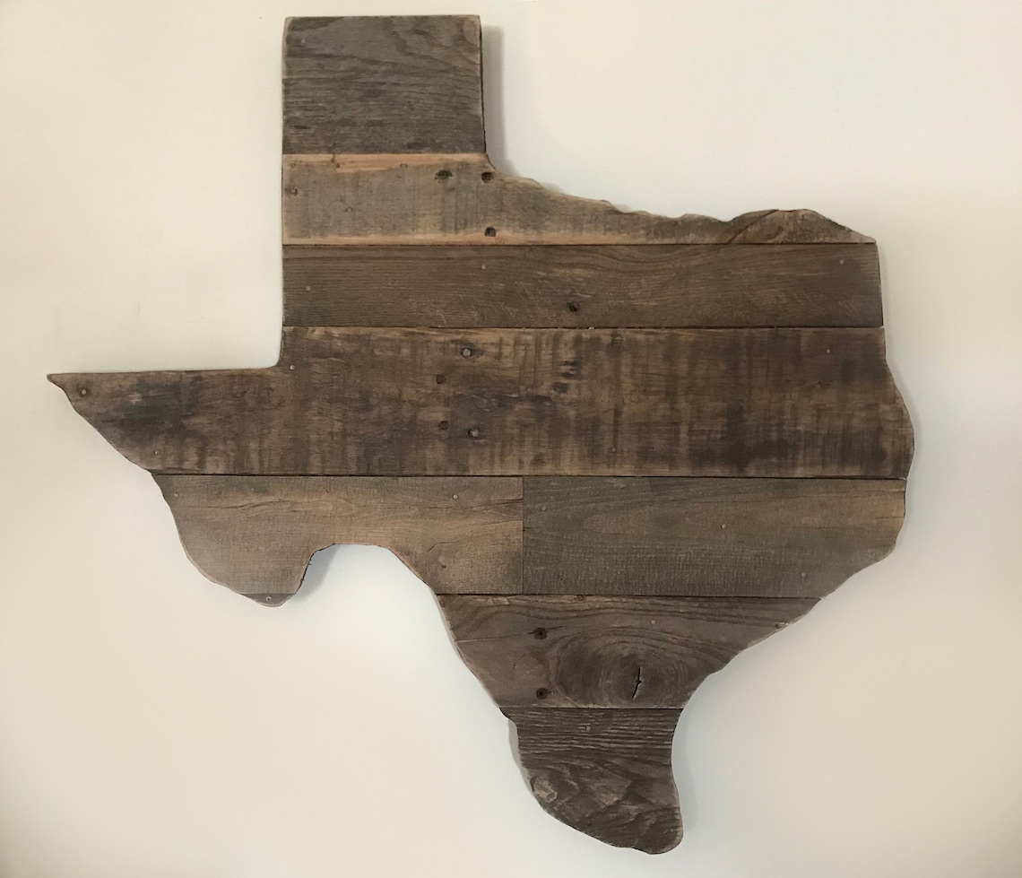 Rustic Texas Wall Art Etsy