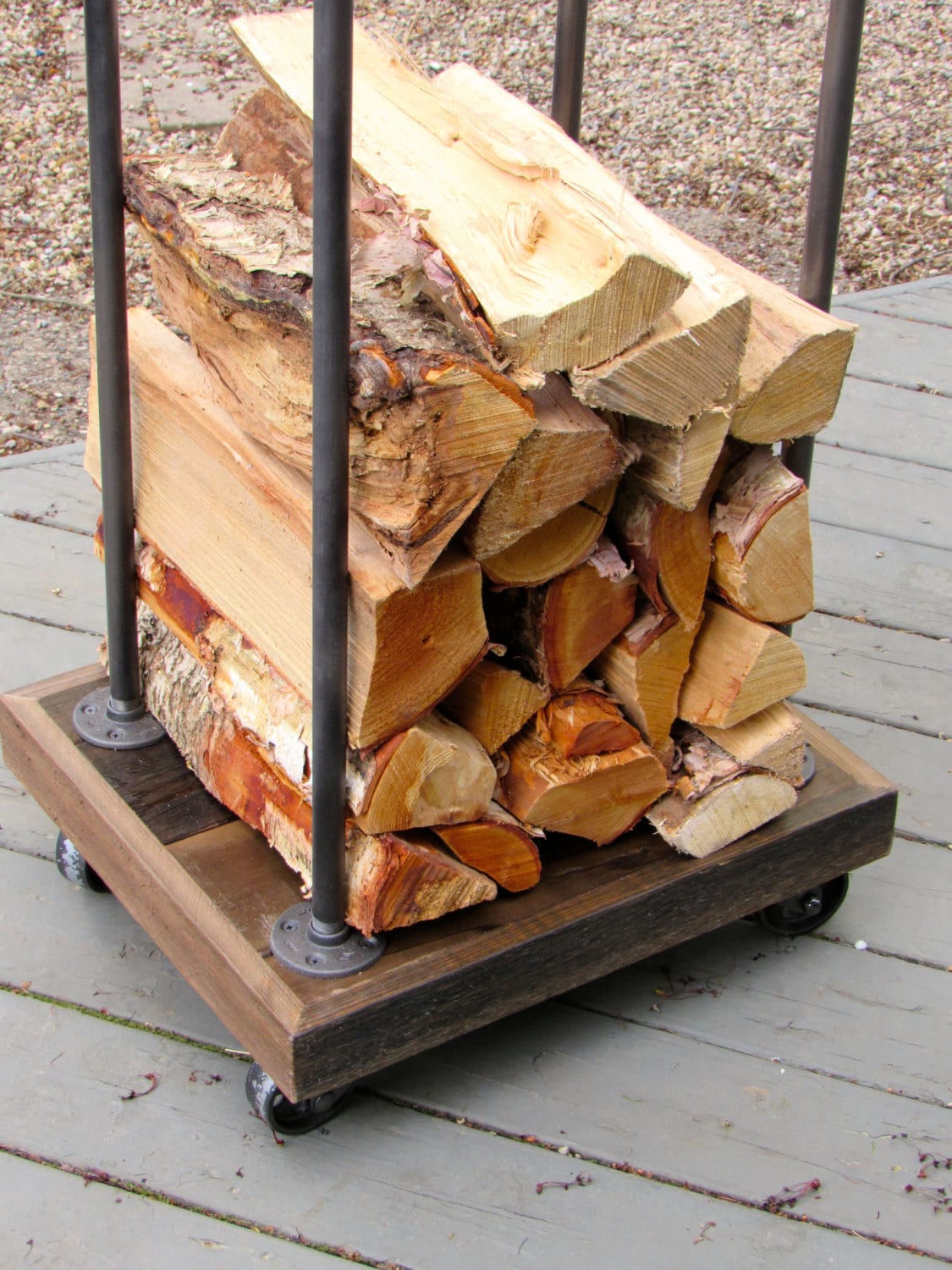 Rustic Firewood Rack Etsy