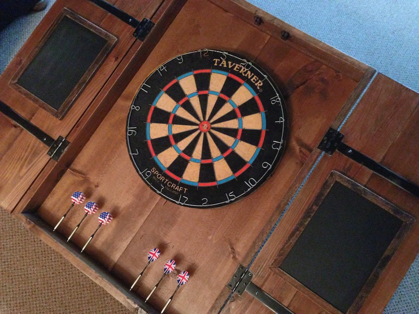 DIY: Rustic Dart Board Cabinet - RealCedar.com 