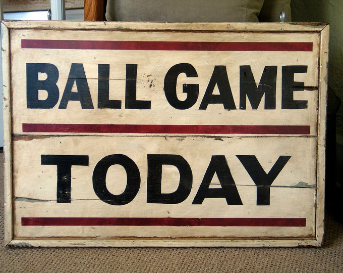 Vintage Baseball Sign