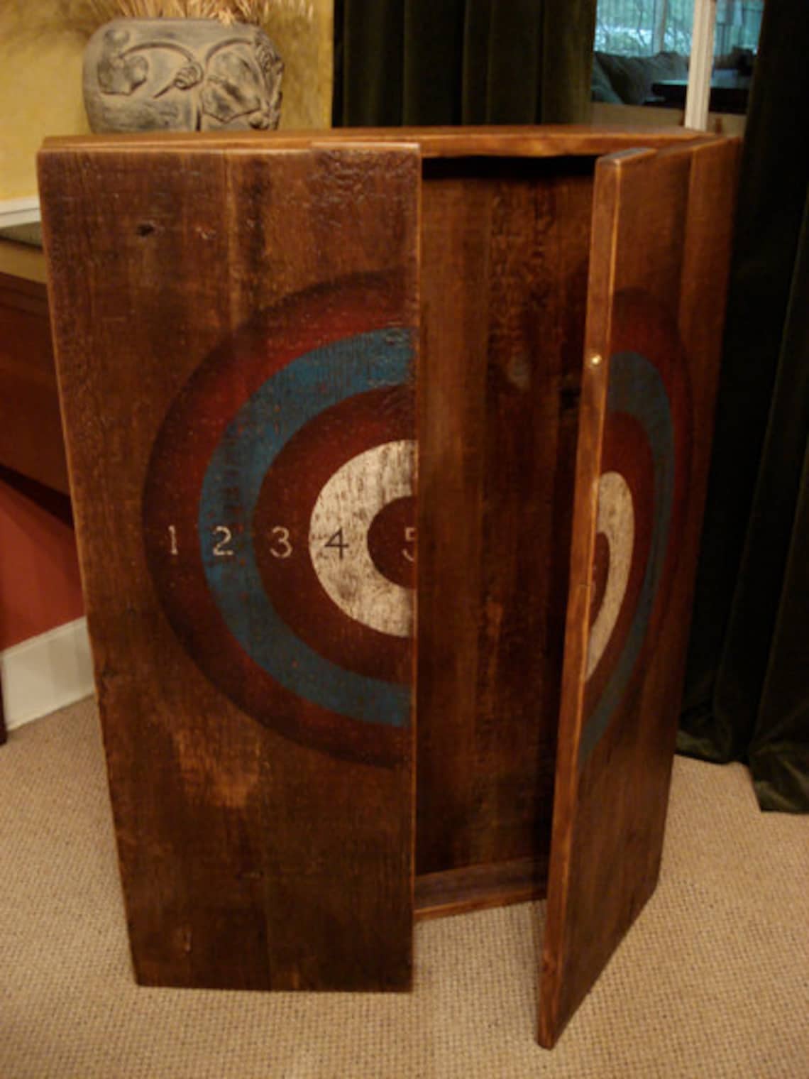 Rustic Dartboard Etsy