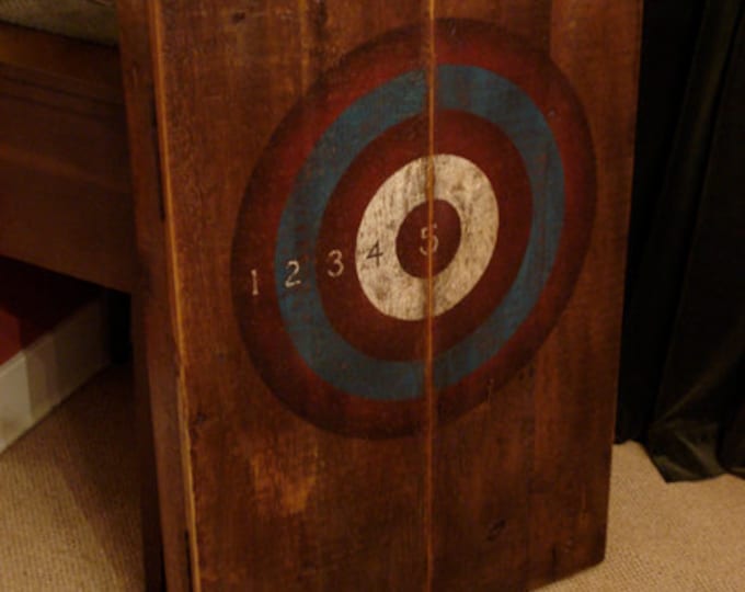 Rustic Dartboard Cabinet