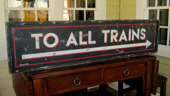 Vintage Aluminum Tin Sign "WELCOME TO THE TRAIN STATION" - 4x16 Inch Retro Wall Decor - View #7