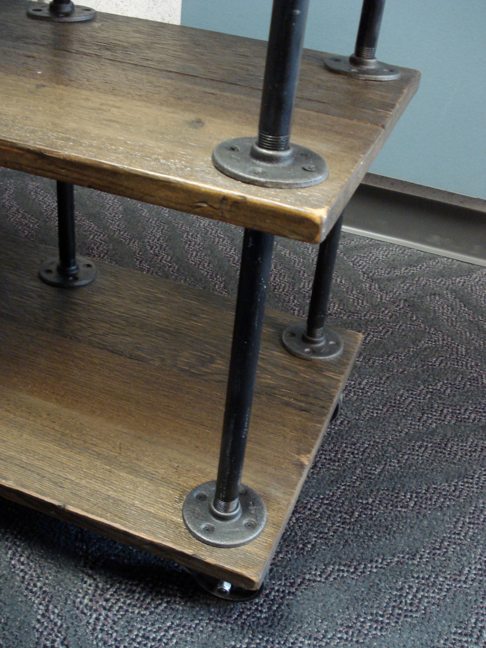 Industrial TV Stand Iron and Wood for 46 to 52 Etsy Australia