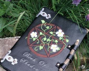 Embroidered Book of Shadows / Journal 3 Designs A4 or A5 / Plain or Lined
