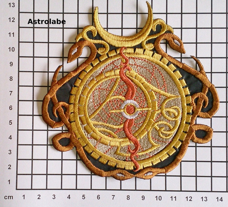 Lots of design Choices Embroidered Steampunk Alchemy Motif Patch Badge Applique