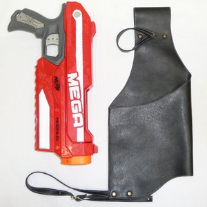Steampunk Faux Leather Drop Leg Holster for Nerf Mega Magnus with Matching Belt