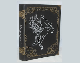 Mythical Creature Faux Leather Covered Ring Binder / File - Unicorn, Pegasus or Dragon