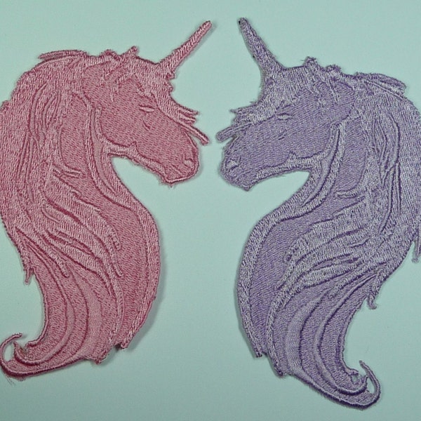 Embroidered Unicorn Motif / Patch / Badge / Applique - Lots of Colour Choices