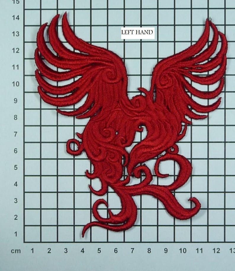 Embroidered Phoenix Motif / Patch / Badge / Applique Lots of Etsy
