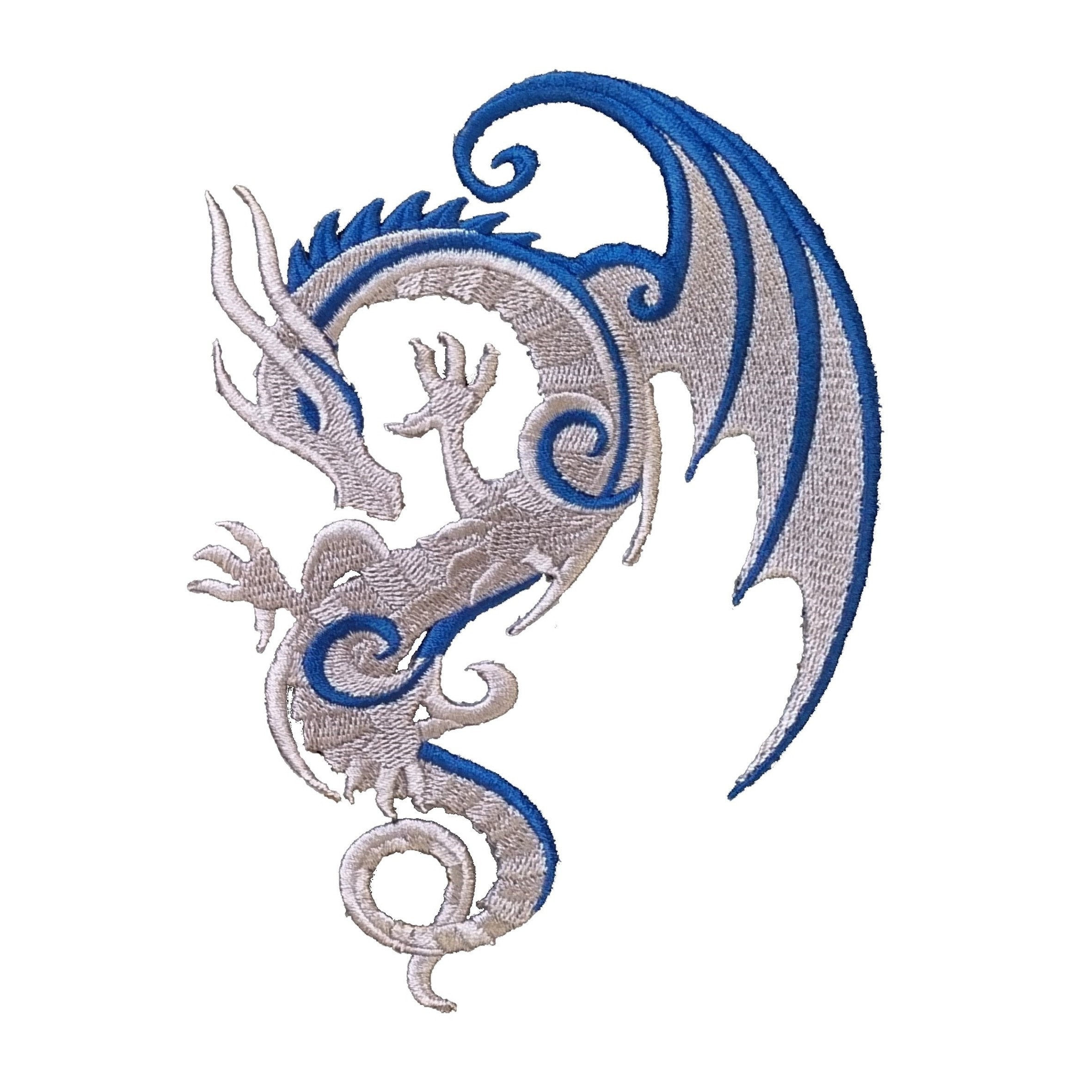 Embroidered Medieval Dragon Motif / Patch / Badge / Applique  display picture 1