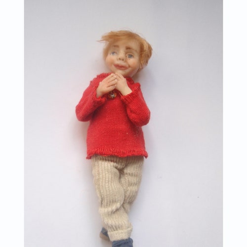 Little shops Boy 1:12 scale poseable ooak doll house doll