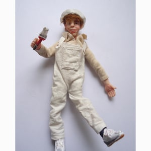1:12 Decorator handmade poseable ooak doll house miniature doll
