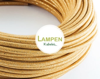Stoffkabel Stromkabel 3-adrig Leinen Jute Lampenkabel Kabel Textil überzogen Textil Elektrokabel Hanfkabel Stoffkabel Textilkabel für Lampe 5m