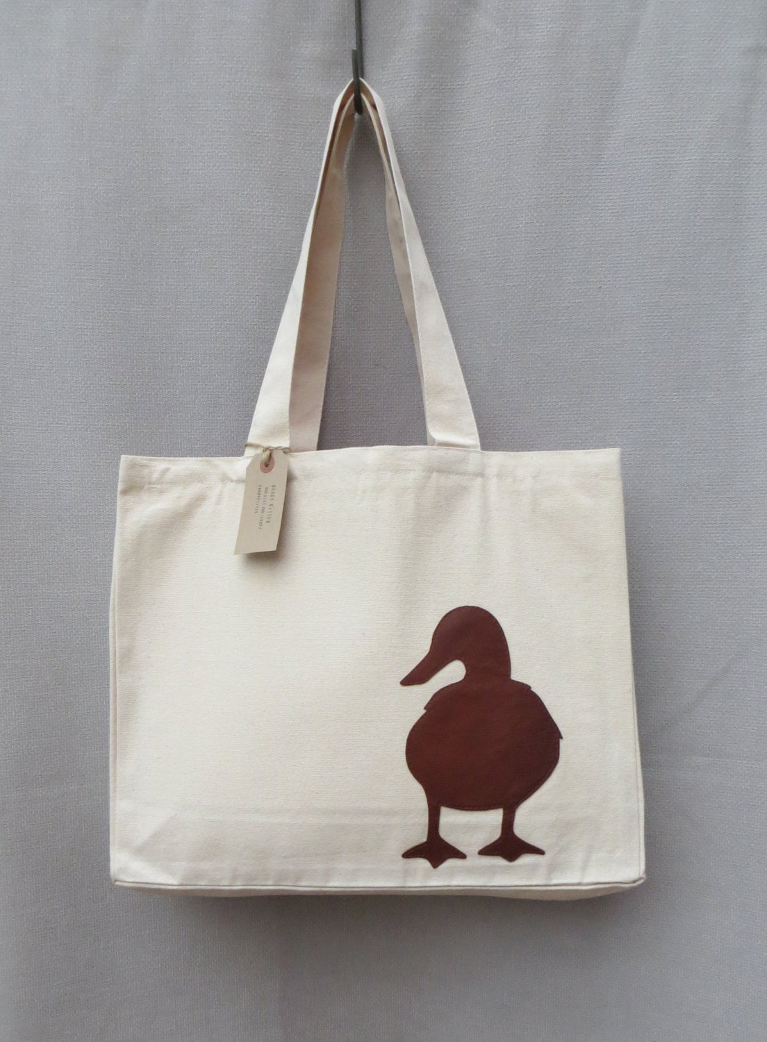 Leather Duck Large Tote Bag | Etsy