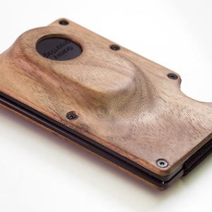 Monedero para tarjetas Slim Samsung SmartTag2 Madera de nogal