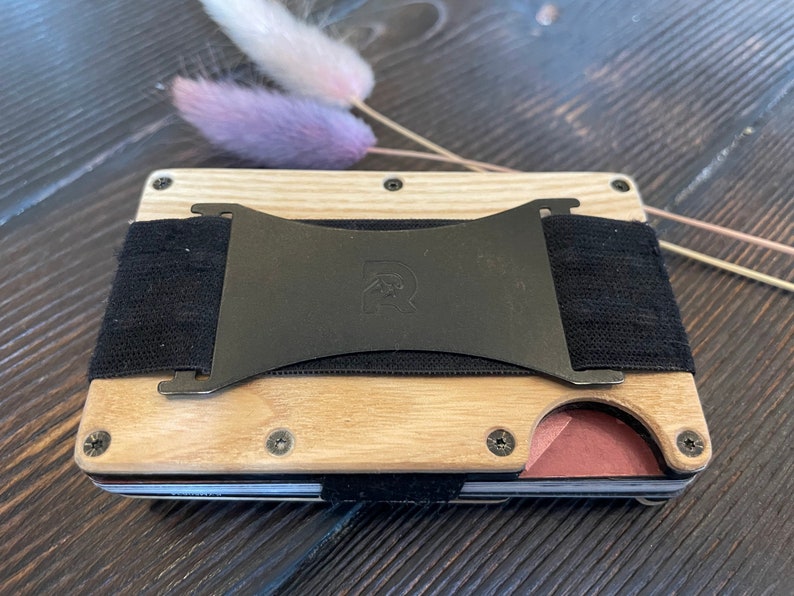 Ridge Wallet Airtag WOODEN Mount Plate Apple Wood Visible Etsy