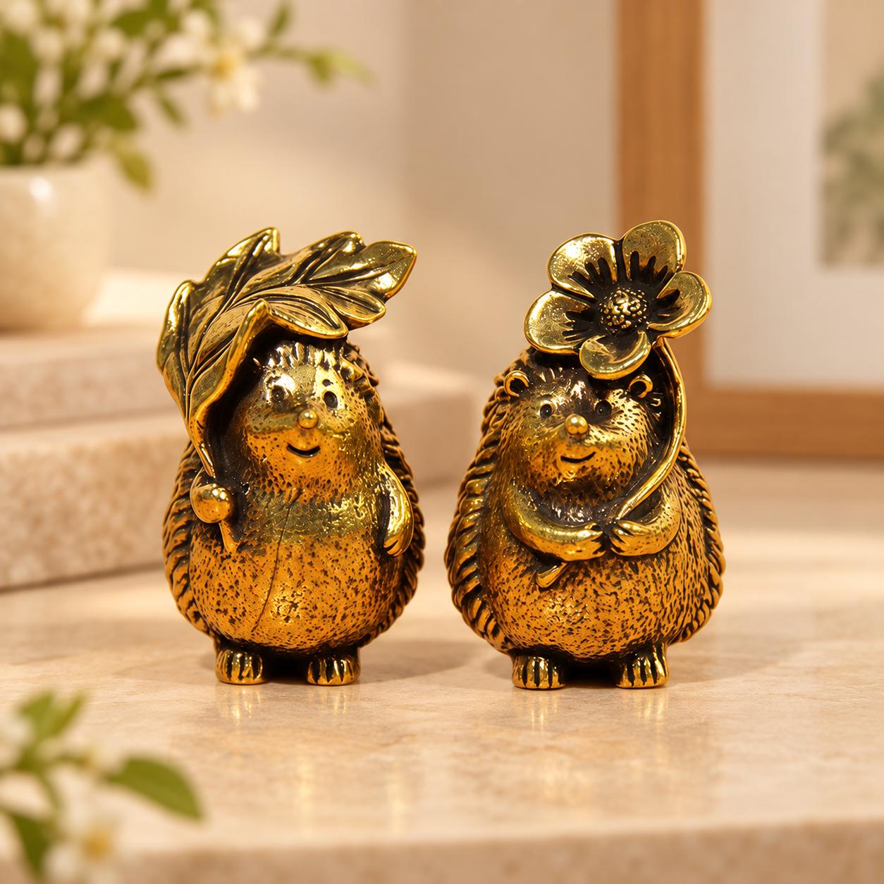 Vintage Brass Hedgehogs - Etsy