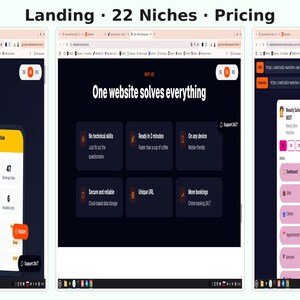 Beauty Salon Website with CRM and Online Booking | Auto-Generated in 3 Min | React Ts | En De Ru