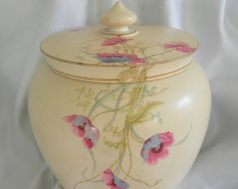 SALE H & G Chelsea Royal Pottery Covered Ginger Jar | Burslem England | Antique 1890-1909