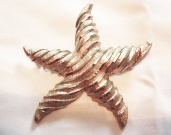 Starfish Shaped Brooch by BSK — Vintage