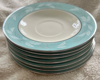 Homer Laughlin Saucers - Cavalier Romance Pattern