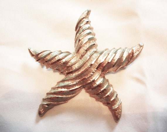 Starfish Shaped Brooch by BSK — Vintage - image 1