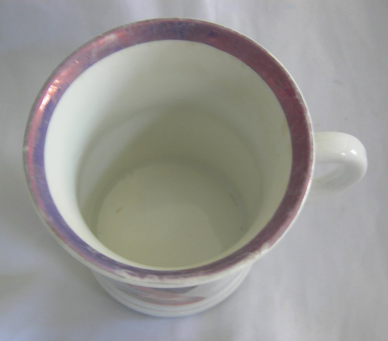 Tea Cup Coffee Mug Female Portrait Motif Vintage image 4