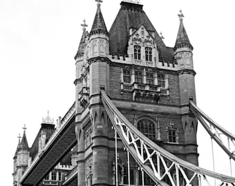 Fotografía del Puente de la Torre. Fotografía de Londres. Londres, Inglaterra. Fotografía de viajes. Impresión fotográfica. Río Támesis. Bellas artes. Decoración del hogar. Arte mural