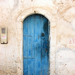 Moroccan Blue Door Photo Print. Morocco Photography, Moroccan Decor, Rustic Decor, Gallery Wall Art, Office Decor, Kitchen Art, Bedroom Art