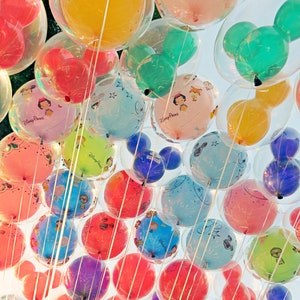 Disneyland Disney Balloons Photograph Print, Mickey Mouse Balloons, Princess Decor, Nursery Wall Art, Kids Room Decor, California Photo, L.A