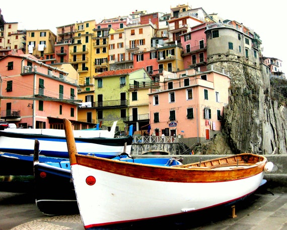 Italy Photography Colorful Buildings Photo Print. Cinque Terre, Italy Photo Print. Manarola, Colorful Kids Room Decor, Large Wall Art, Decor