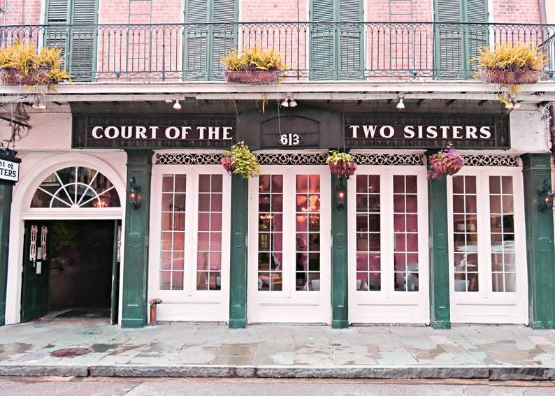 Two Sisters New Orleans Photo Print, NOLA Photography, Sister Gift, Sister Birthday Present, New Orleans Wall Art, NOLA French Quarter image 1