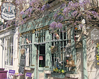 Au Vieux Paris Cafe Photo Print. Paris Cafe Photography, Wisteria Paris Photography, Paris Photography, Paris Wall Art, Paris Restaurant