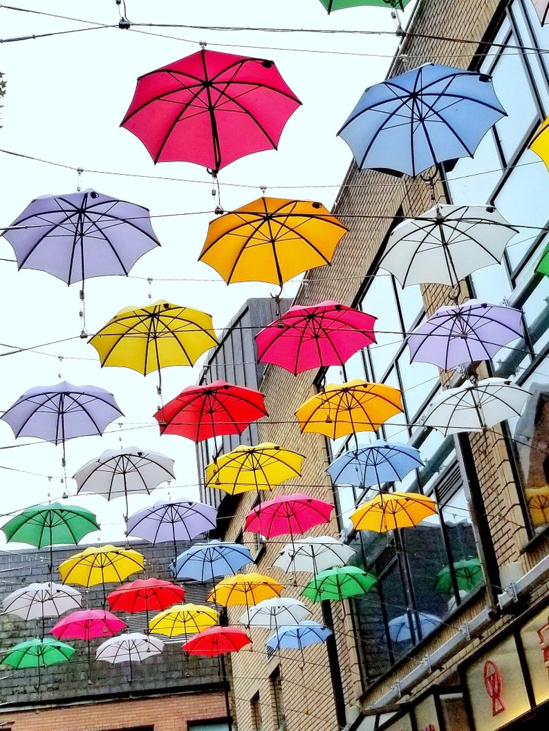 Dublin Photography. Anne's Lane Umbrella's. Dublin Etsy