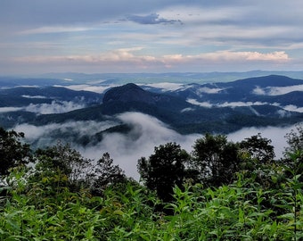 Blue Ridge Mountains Blue Ridge Parkway Smoky Mountains Photo Print. Appalachians, North Carolina, Mountain Wall Art, National Park Print