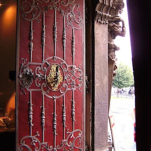 Prague, Czech Republic Red Door Photo Print. Open Door. Old Town Square. St Nicholas. Home Decor. Kitchen Decor. Bathroom Decor. Wall Art