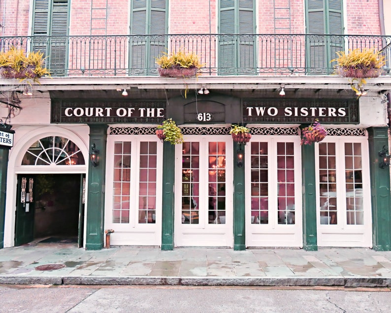 Two Sisters New Orleans Photo Print, NOLA Photography, Sister Gift, Sister Birthday Present, New Orleans Wall Art, NOLA French Quarter image 2