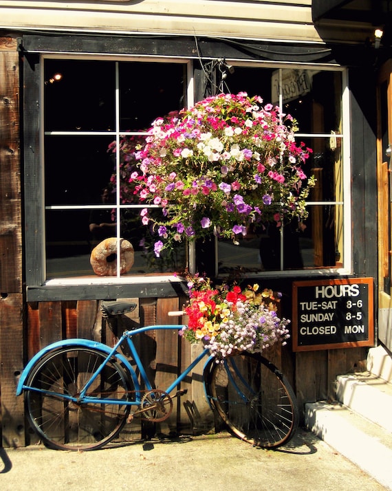 Fahrrad-Fotografie, Bauernhaus, Shabby Chic, Blumenkasten, Fenster Foto  druck. Reise-Fotografie. Distressed rustikale Fenster Blumenkasten. -  Etsy.de