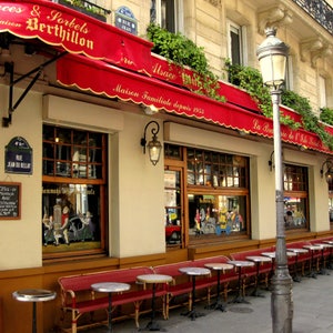 Paris Photography, French Cafe Photo, Classic Paris, Paris Wall Art, Sidewalk Cafe, French Home Decor, French Kitchen Art, French Wall Art