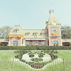 Disneyland Train Station Photograph Print, Mickey Mouse Photo, Disneyland Entrance, Nursery Wall Art, Kids Room Decor, California Photo, L.A