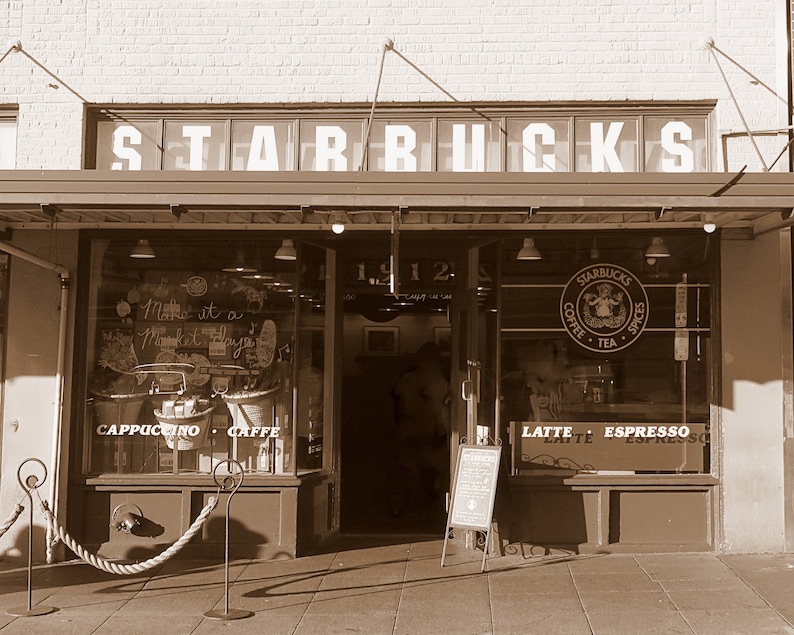 The Original Starbucks Seattle Pike Place Starbucks Photo image 1