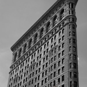 NYC Flat Iron Building Photograph. New York City. B/W. Black White. Big Apple. New York City. Architecture. Home Decor. Travel Photography.