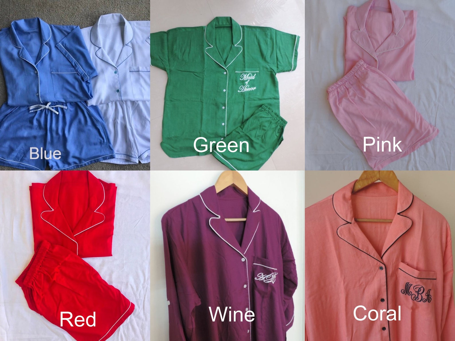 Bridesmaid Pajama Set Bridesmaid PJ Set Bridesmaid Gift Etsy