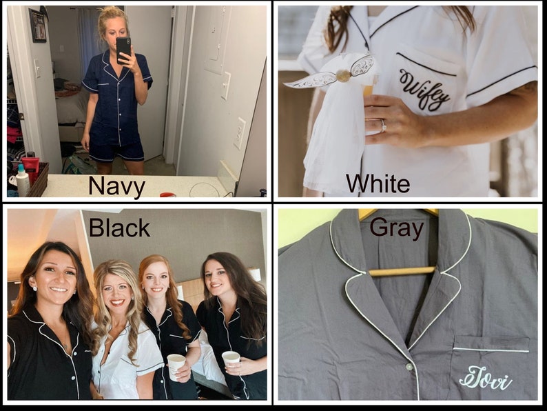 Bridesmaid Pajama Set Bridesmaid PJ Set Bridesmaid Gift Etsy