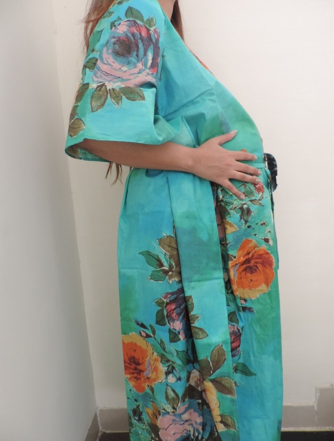 Maternity Hospital Gown Nursing Kaftan Nursing Gown for Etsy Singapore