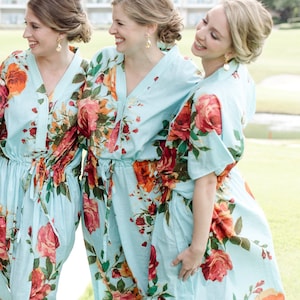 Floral Kaftan, Kaftan, Perfektes langes Kleid, Spa Robe, Für Mütter, Strandvertuschung, Nachtwäsche, Bestes Geschenk für sie, Kaftan, Kaftankleid