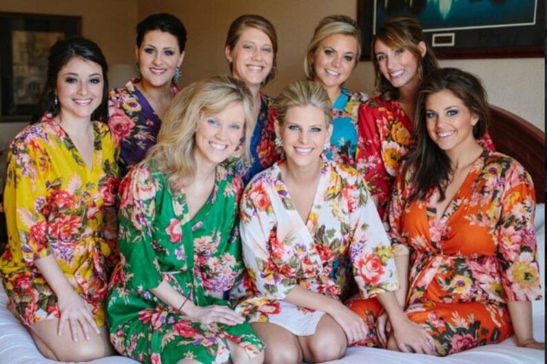 set of 8 bridesmaid robes