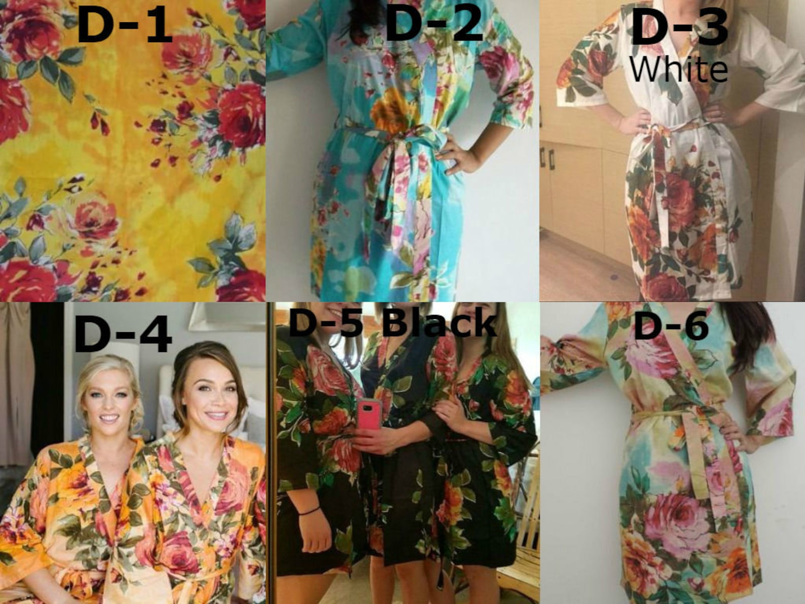 Bridesmaid Robes Set of 5 Bridesmaid Robes Set of 6 Robes Etsy